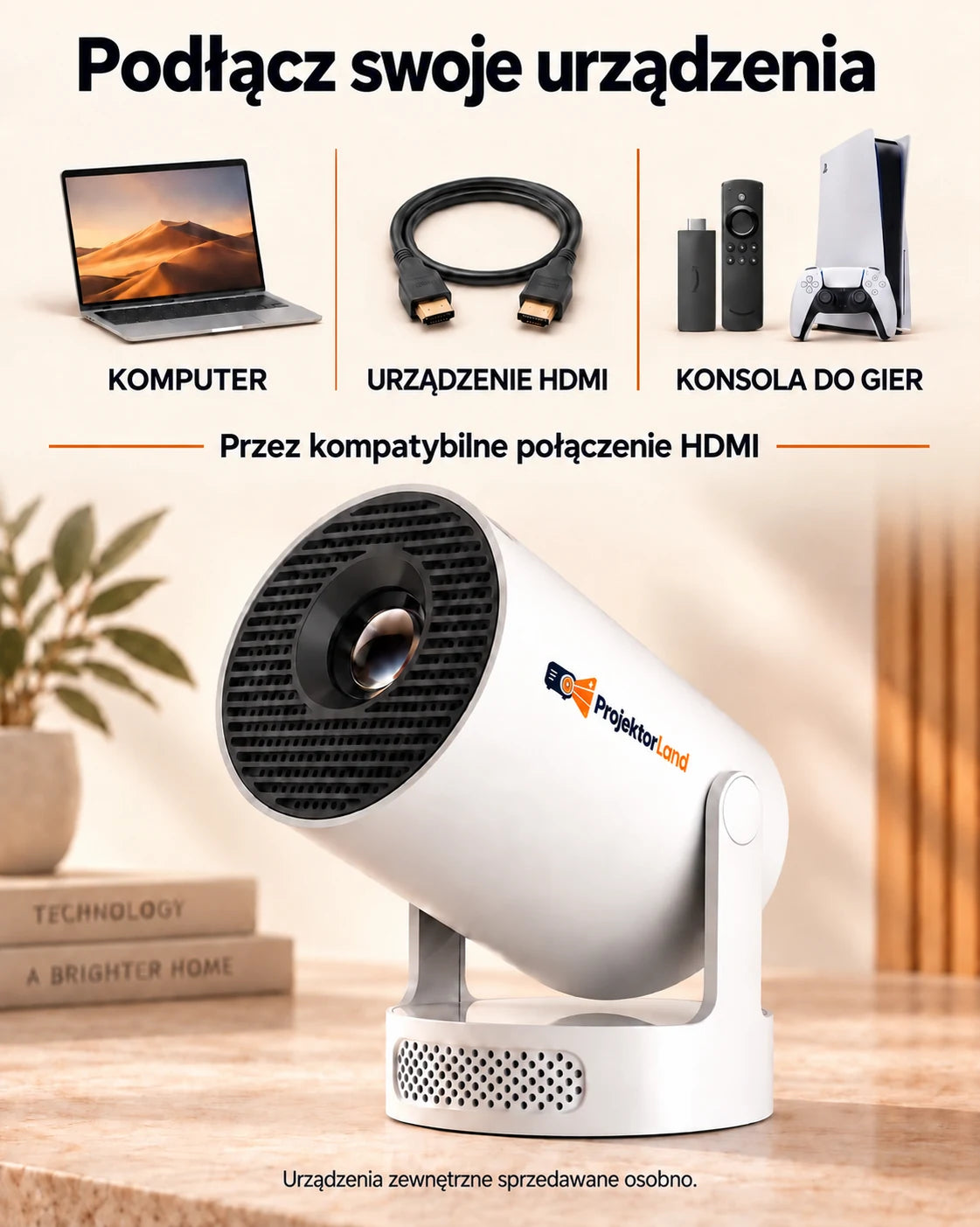 Projektor zgodny z 4K, 330 lumenów ANSI – Luma One, natywne Full HD 1080p